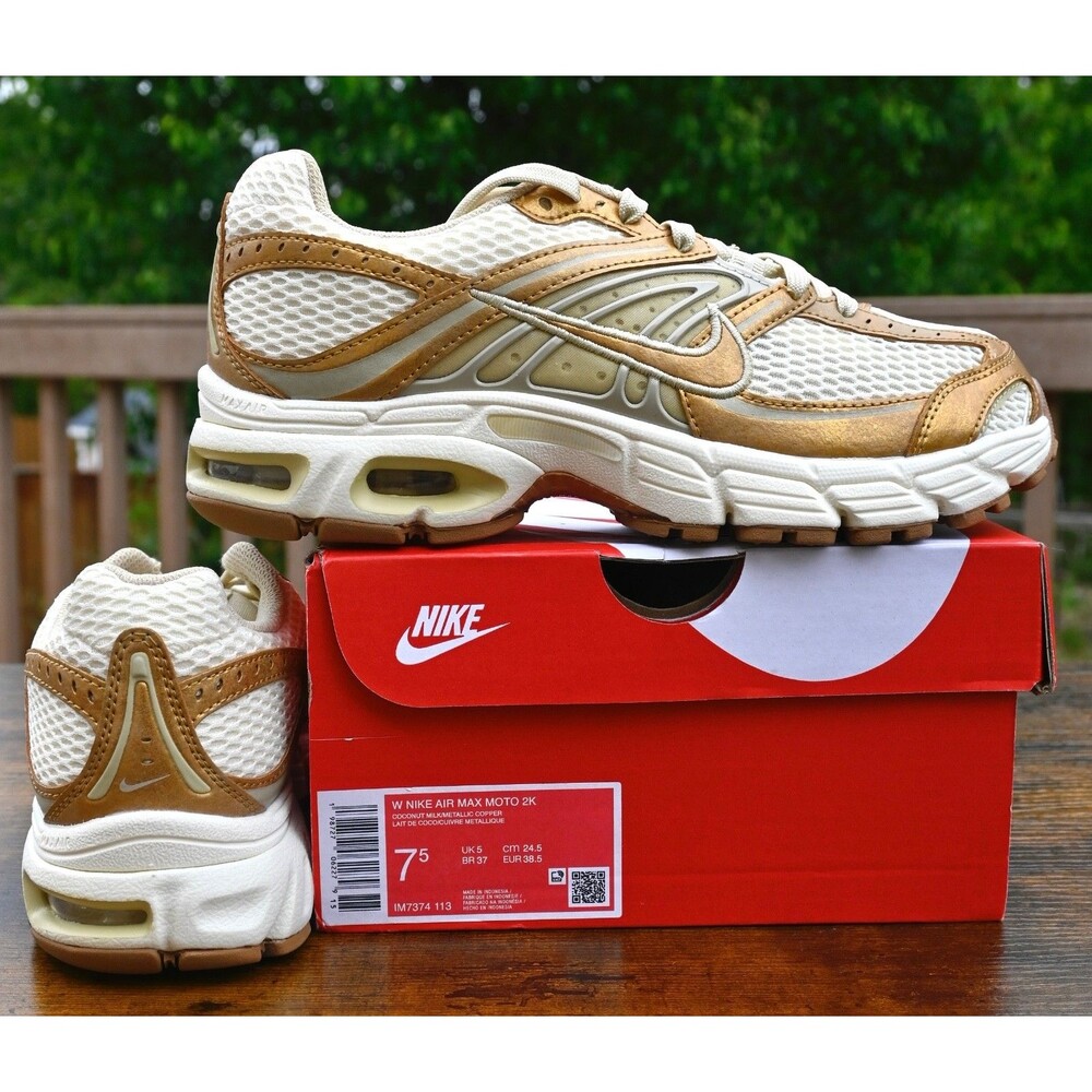 Nike Air Max Moto 2K Wmns 7.5 Coconut Milk Metallic Copper IM7374-113